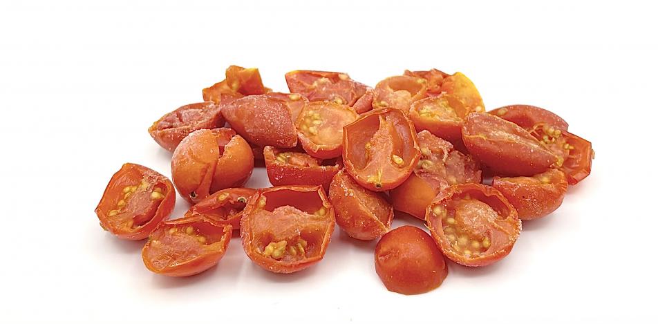 Cherry Tomato, halves, semi-dry, iqf., Europe, Andreas Wendt GmbH